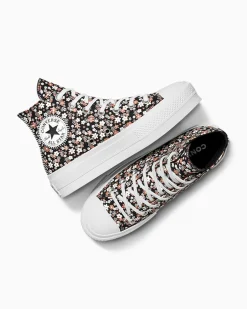 Converse Modelli Alti|Modelli Con Platform<Chuck Taylor All Star Lift Platform Petite Petals Total Eclipse/White