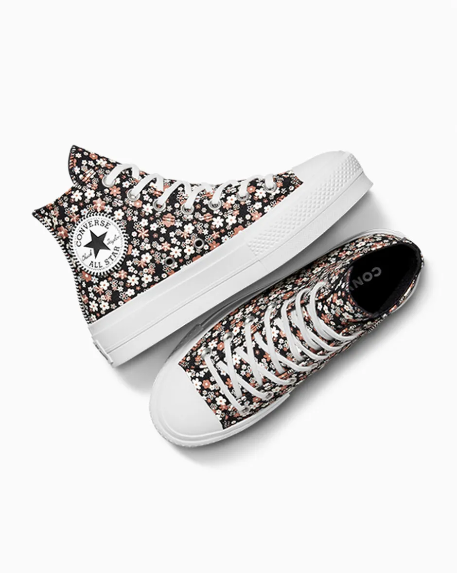 Converse Modelli Alti|Modelli Con Platform<Chuck Taylor All Star Lift Platform Petite Petals Total Eclipse/White