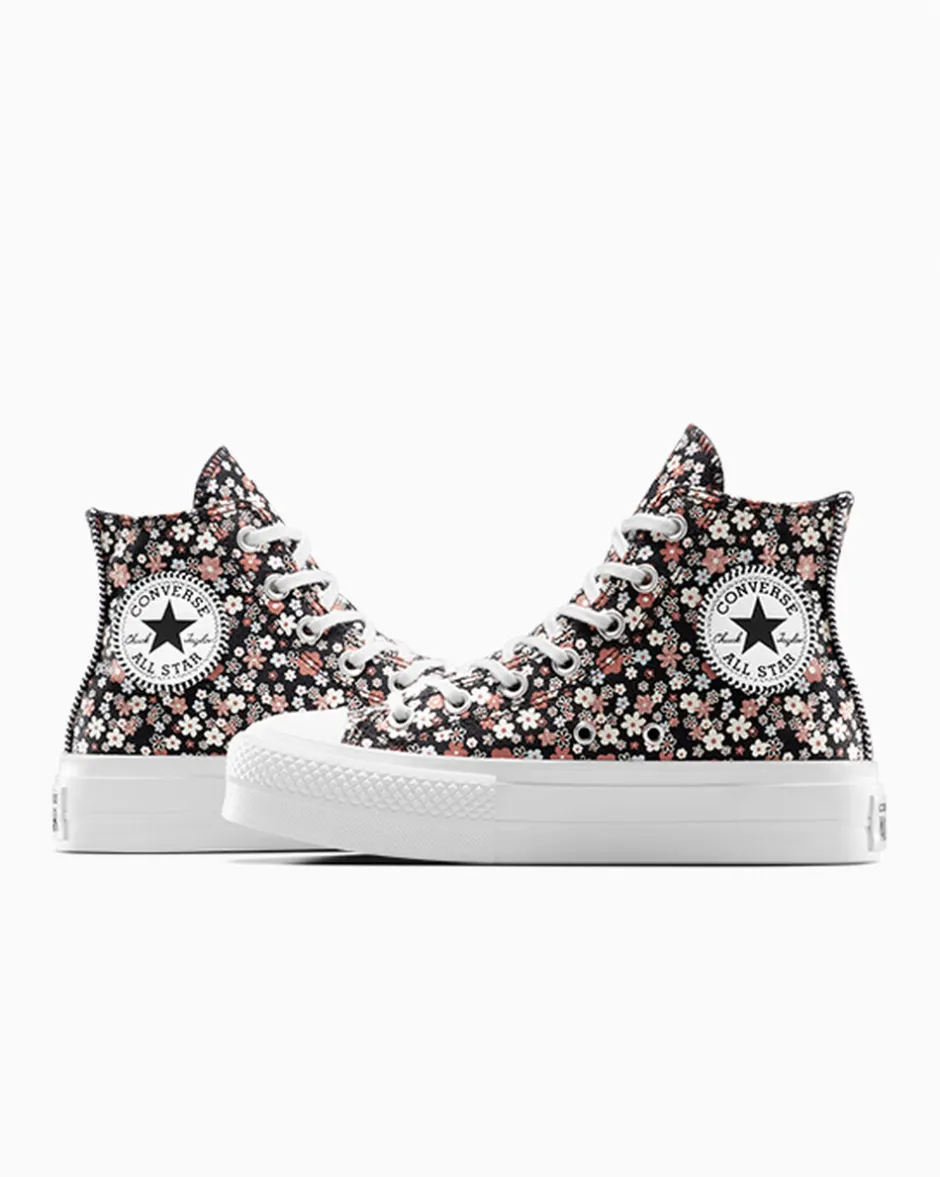 Converse Modelli Alti|Modelli Con Platform<Chuck Taylor All Star Lift Platform Petite Petals Total Eclipse/White