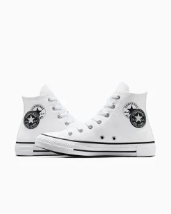 Converse Modelli Alti|Bambini (Età 4-8 Anni)<Chuck Taylor All Star Logo Play Bianco/Nero/Bianco