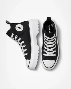Converse Ragazzi (Età 8-12 Anni)|Ragazza<Chuck Taylor All Star Lugged Lift Platform Canvas Nero/Nero/Bianco