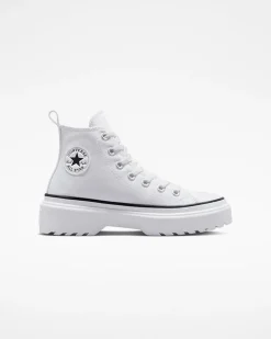 Converse Ragazzi (Età 8-12 Anni)|Modelli Alti<Chuck Taylor All Star Lugged Lift Platform Canvas Bianco/Bianco/Nero