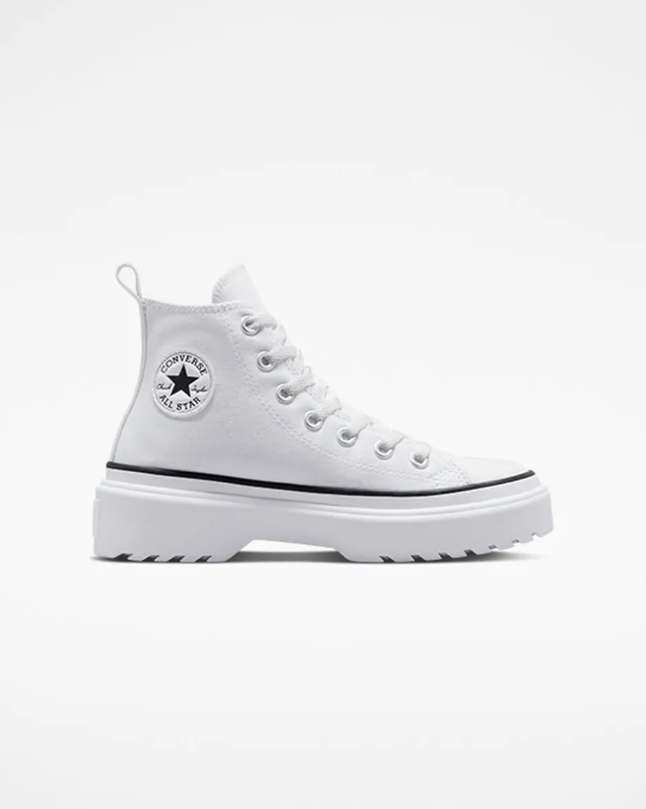 Converse Ragazzi (Età 8-12 Anni)|Modelli Alti<Chuck Taylor All Star Lugged Lift Platform Canvas Bianco/Bianco/Nero