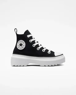 Converse Platform|Ragazzi (Età 8-12 Anni)<Chuck Taylor All Star Lugged Lift Platform Canvas Nero/Nero/Bianco
