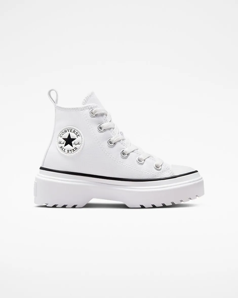 Converse Ragazzi (Età 8-12 Anni)|Guida Alle Misure Per Bambini<Chuck Taylor All Star Lugged Lift Platform Canvas Bianco/Bianco/Nero