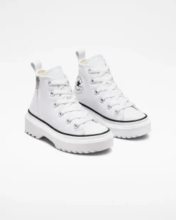 Converse Ragazzi (Età 8-12 Anni)|Guida Alle Misure Per Bambini<Chuck Taylor All Star Lugged Lift Platform Canvas Bianco/Bianco/Nero
