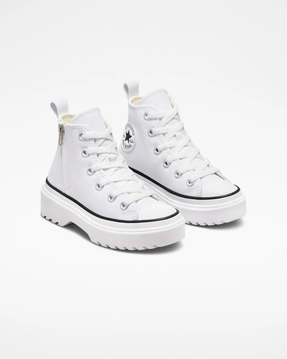 Converse Ragazzi (Età 8-12 Anni)|Guida Alle Misure Per Bambini<Chuck Taylor All Star Lugged Lift Platform Canvas Bianco/Bianco/Nero