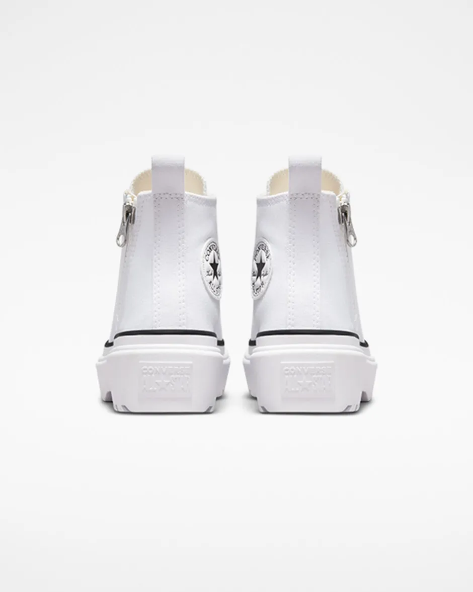 Converse Ragazzi (Età 8-12 Anni)|Guida Alle Misure Per Bambini<Chuck Taylor All Star Lugged Lift Platform Canvas Bianco/Bianco/Nero