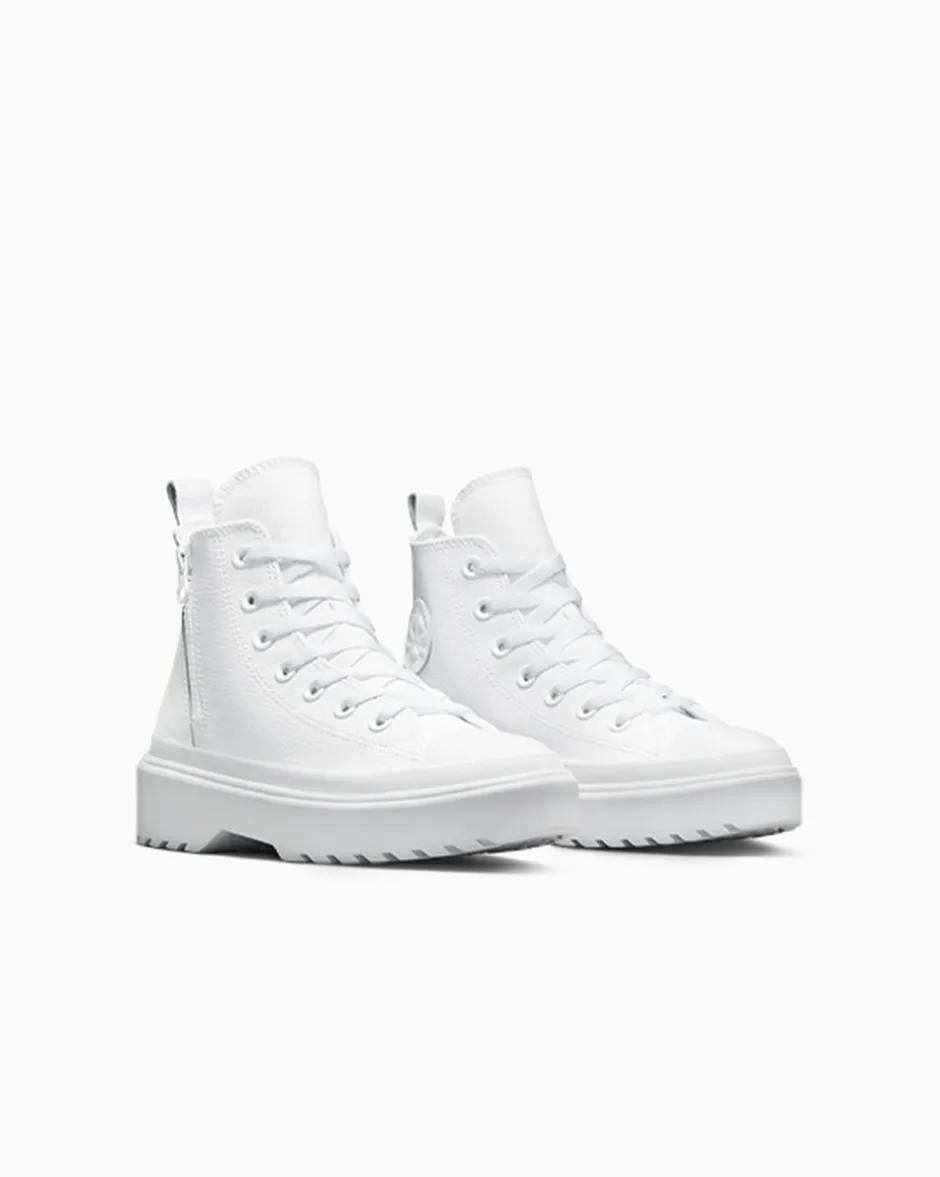 Converse Ragazzi (Età 8-12 Anni)|Ragazza<Chuck Taylor All Star Lugged Lift Platform Leather White/White/White