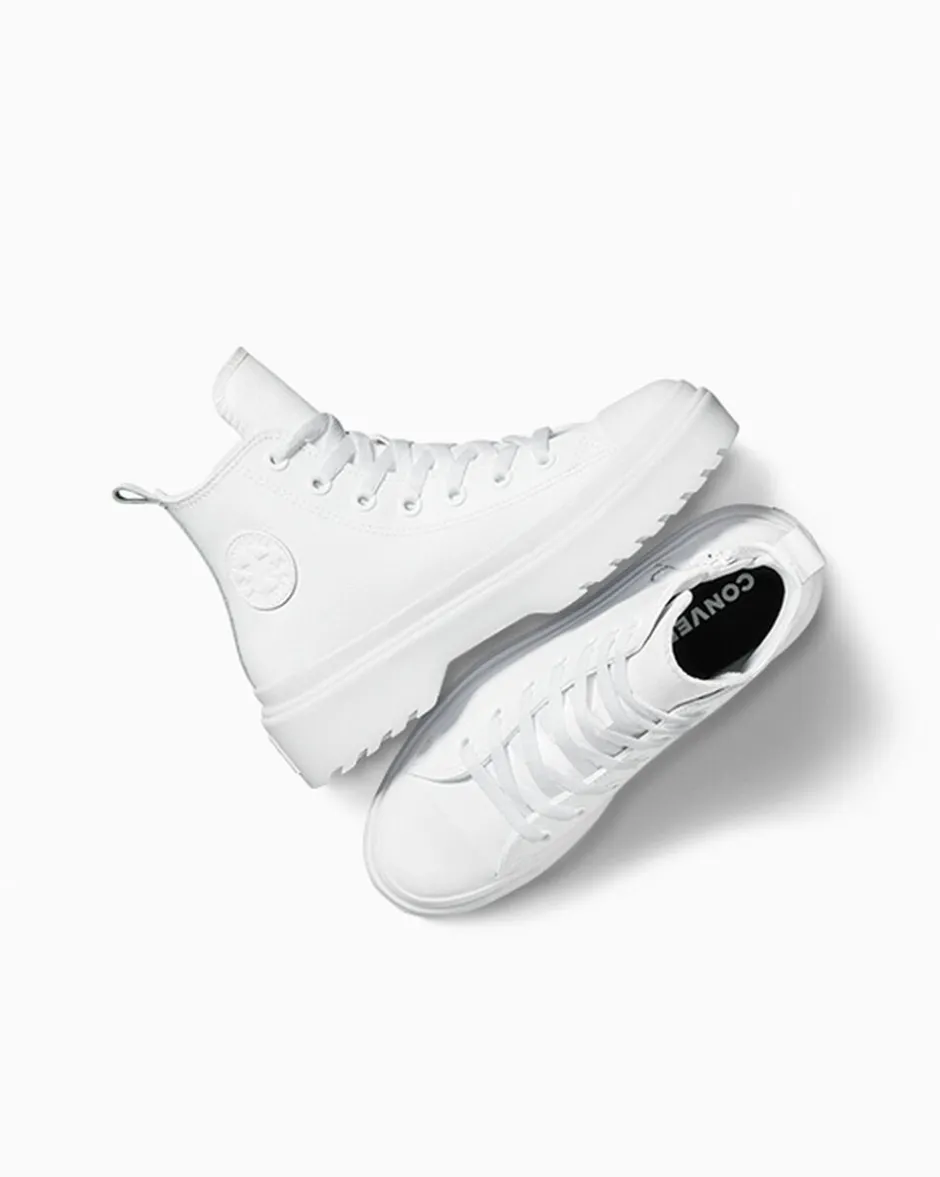 Converse Ragazzi (Età 8-12 Anni)|Ragazza<Chuck Taylor All Star Lugged Lift Platform Leather White/White/White