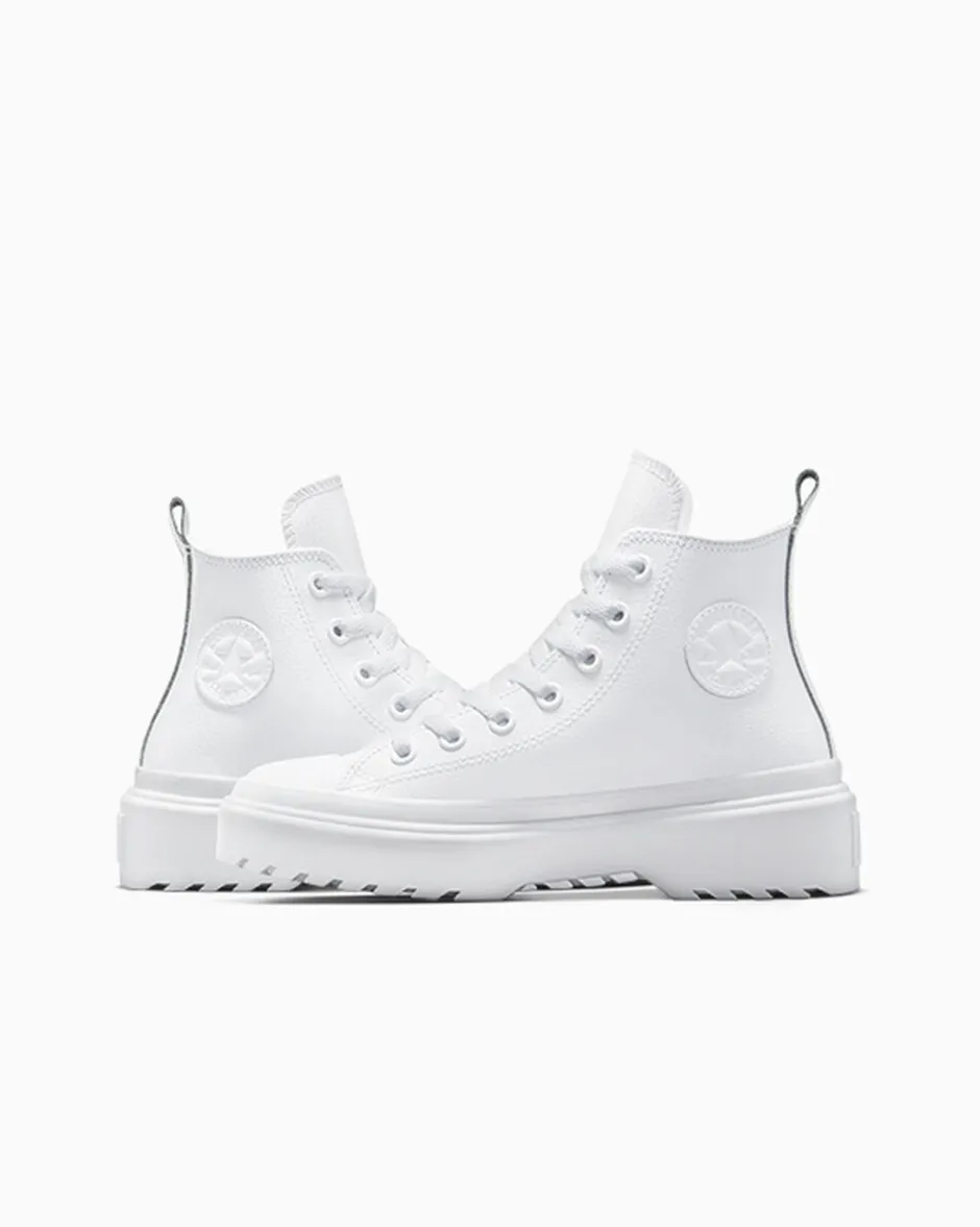 Converse Ragazzi (Età 8-12 Anni)|Ragazza<Chuck Taylor All Star Lugged Lift Platform Leather White/White/White