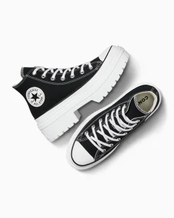 Converse Modelli Alti|Modelli Con Platform<Chuck Taylor All Star Lugged Heel Platform Nero/Bianco/Egret