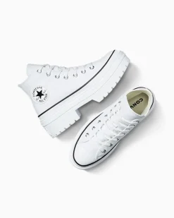 Converse Modelli Alti|Modelli Con Platform<Chuck Taylor All Star Lugged Heel Platform Bianco/Nero/Egret