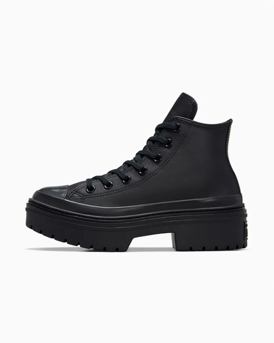Converse Modelli Alti|Modelli Bassi<Chuck Taylor All Star Lugged Heel Leather Platform black