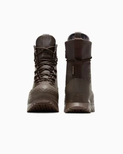 Converse Modelli Con Platform|Stivaletti<Chuck Taylor All Star Lugged 2.0 XHi Waterproof Leather Platform Caffè fresco/Caffè fresco/Nero