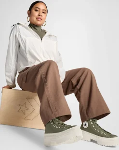 Converse Modelli Alti|Modelli Con Platform<Chuck Taylor All Star Lugged Heel Platform Waterproof Utility/Egret/Nero