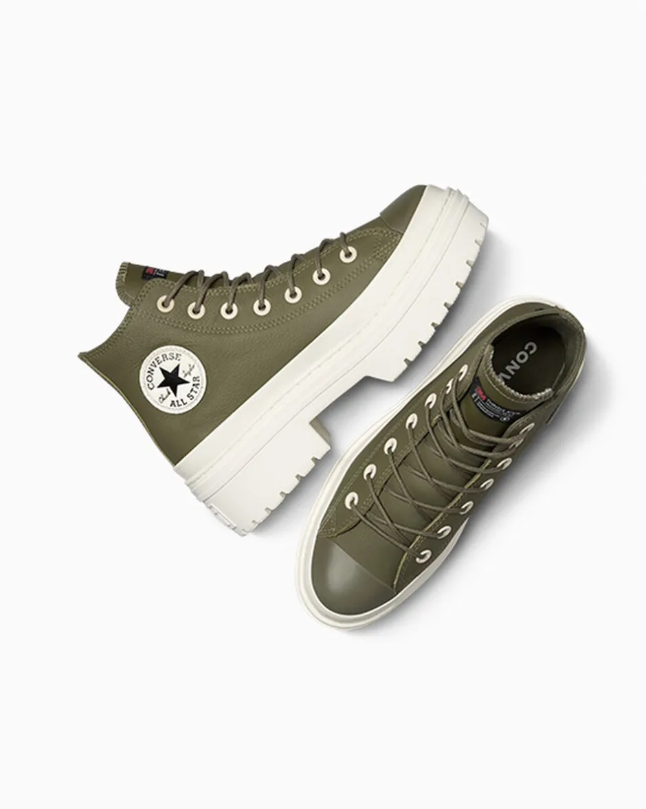 Converse Modelli Alti|Modelli Con Platform<Chuck Taylor All Star Lugged Heel Platform Waterproof Utility/Egret/Nero