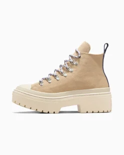 Converse Modelli Alti|Modelli Con Platform<Chuck Taylor All Star Lugged Heel Waterproof Platform Grigio caldo/Miso Glaze