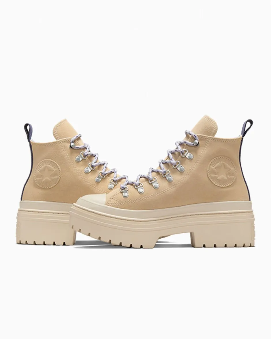 Converse Modelli Alti|Modelli Con Platform<Chuck Taylor All Star Lugged Heel Waterproof Platform Grigio caldo/Miso Glaze