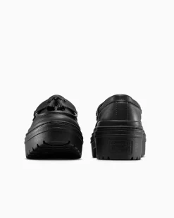 Converse Modelli Bassi|Modelli Con Platform<Chuck Taylor All Star Lugged Heel Loafer Platform Leather Nero/Nero/Nero