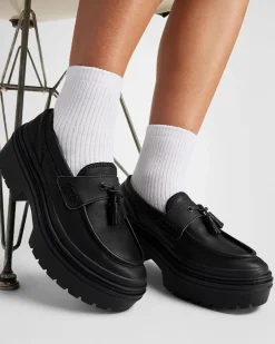 Converse Modelli Bassi|Modelli Con Platform<Chuck Taylor All Star Lugged Heel Loafer Platform Leather Nero/Nero/Nero