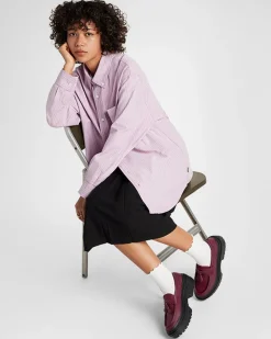 Converse Modelli Bassi|Modelli Con Platform<Chuck Taylor All Star Lugged Heel Loafer Platform Leather Bordeaux scuro/Bordeaux scuro