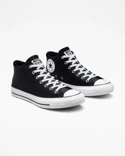 Converse Chuck Taylor All Star|Chuck Taylor All Star<Chuck Taylor All Star Malden Street Faux Leather Nero/Bianco/Nero