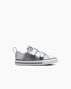 Converse Neonati E Bimbi Piccoli (Età 0-4 Anni)|Facile Da Indossare E Togliere<Chuck Taylor All Star Metallic Argento/Bianco/Argento