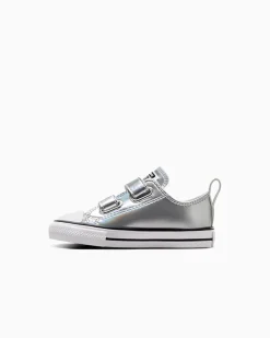 Converse Neonati E Bimbi Piccoli (Età 0-4 Anni)|Facile Da Indossare E Togliere<Chuck Taylor All Star Metallic Argento/Bianco/Argento