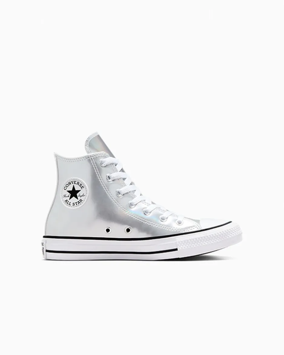 Converse Ragazzi (Età 8-12 Anni)|Bambini (Età 4-8 Anni)<Chuck Taylor All Star Metallic Argento/Bianco/Argento