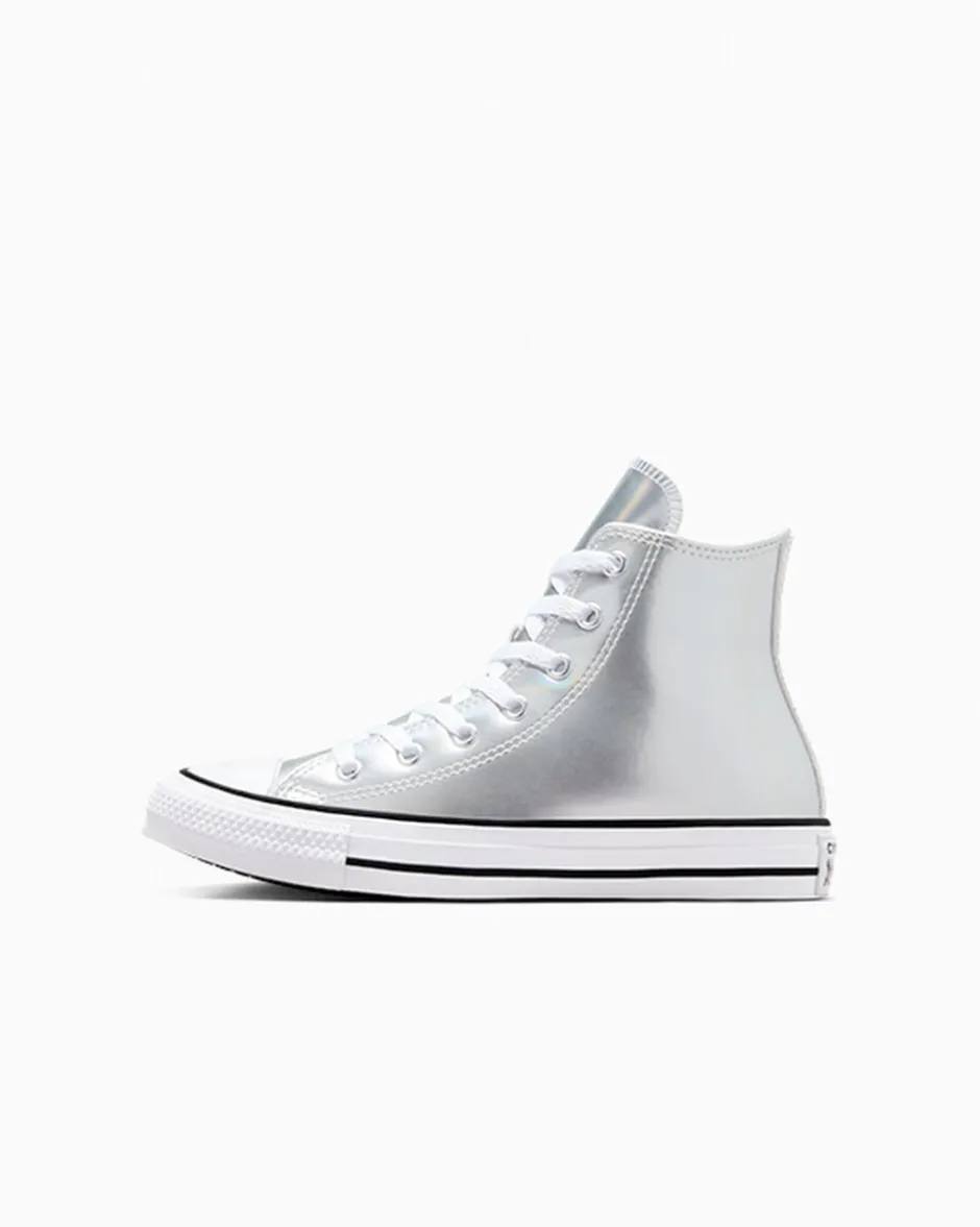 Converse Ragazzi (Età 8-12 Anni)|Bambini (Età 4-8 Anni)<Chuck Taylor All Star Metallic Argento/Bianco/Argento