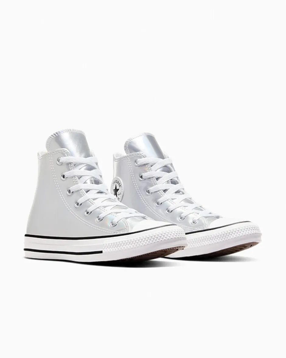 Converse Ragazzi (Età 8-12 Anni)|Bambini (Età 4-8 Anni)<Chuck Taylor All Star Metallic Argento/Bianco/Argento
