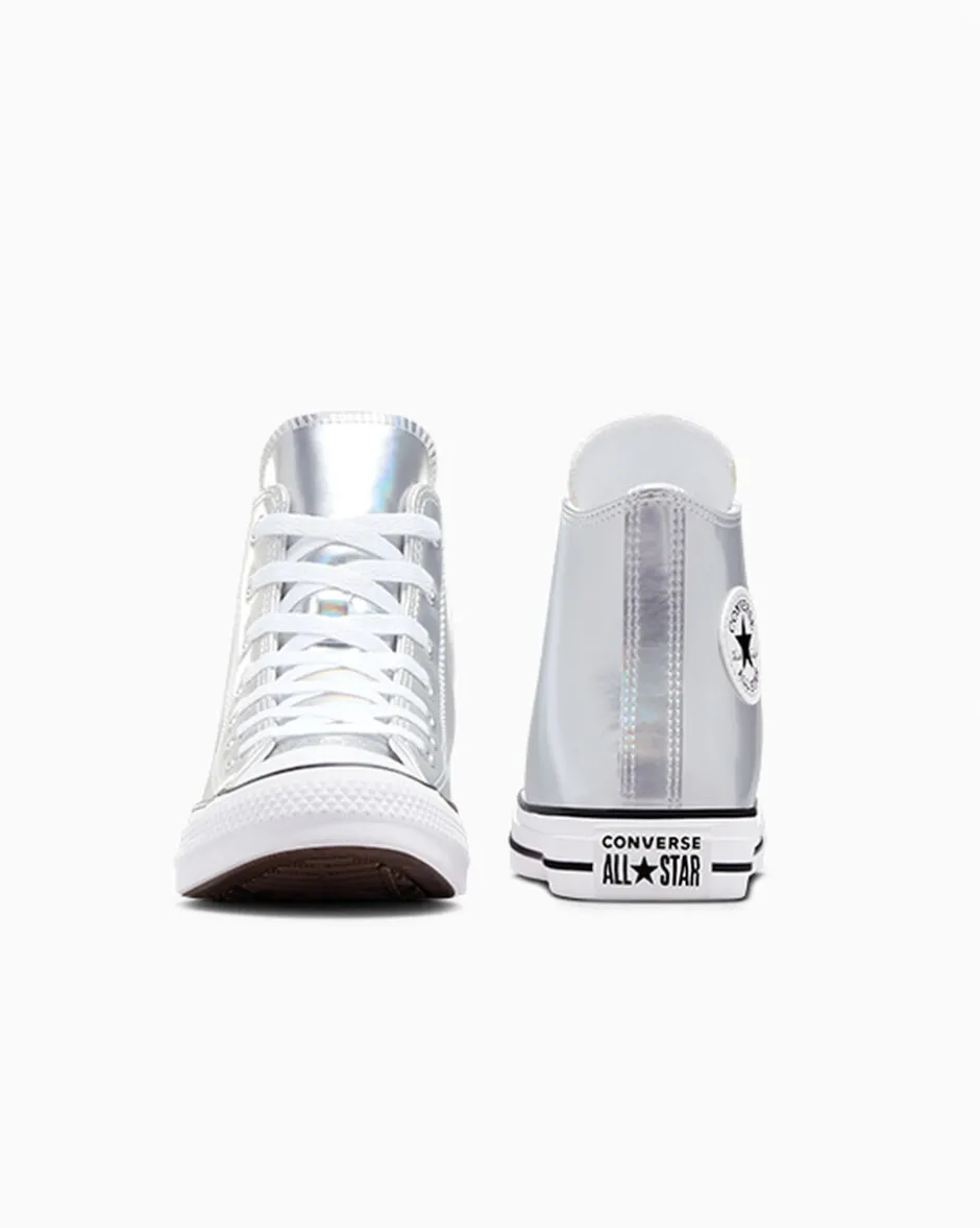 Converse Ragazzi (Età 8-12 Anni)|Bambini (Età 4-8 Anni)<Chuck Taylor All Star Metallic Argento/Bianco/Argento