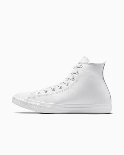 Converse Modelli Alti|Chuck Taylor All Star<Chuck Taylor All Star Mono Leather Bianco monocromo