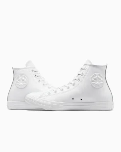 Converse Modelli Alti|Chuck Taylor All Star<Chuck Taylor All Star Mono Leather Bianco monocromo
