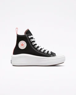 Converse Ragazzi (Età 8-12 Anni)|Ragazza<Chuck Taylor All Star Move Platform Nero/Sale rosa/Bianco