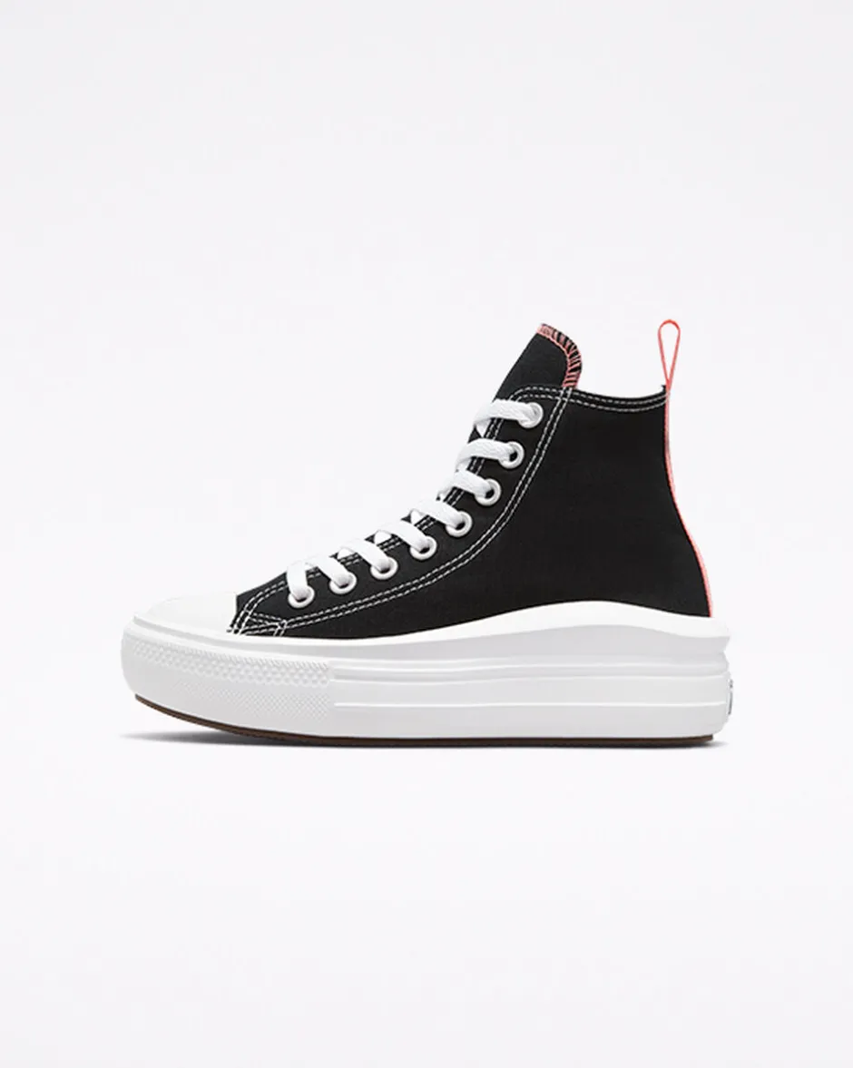 Converse Ragazzi (Età 8-12 Anni)|Ragazza<Chuck Taylor All Star Move Platform Nero/Sale rosa/Bianco