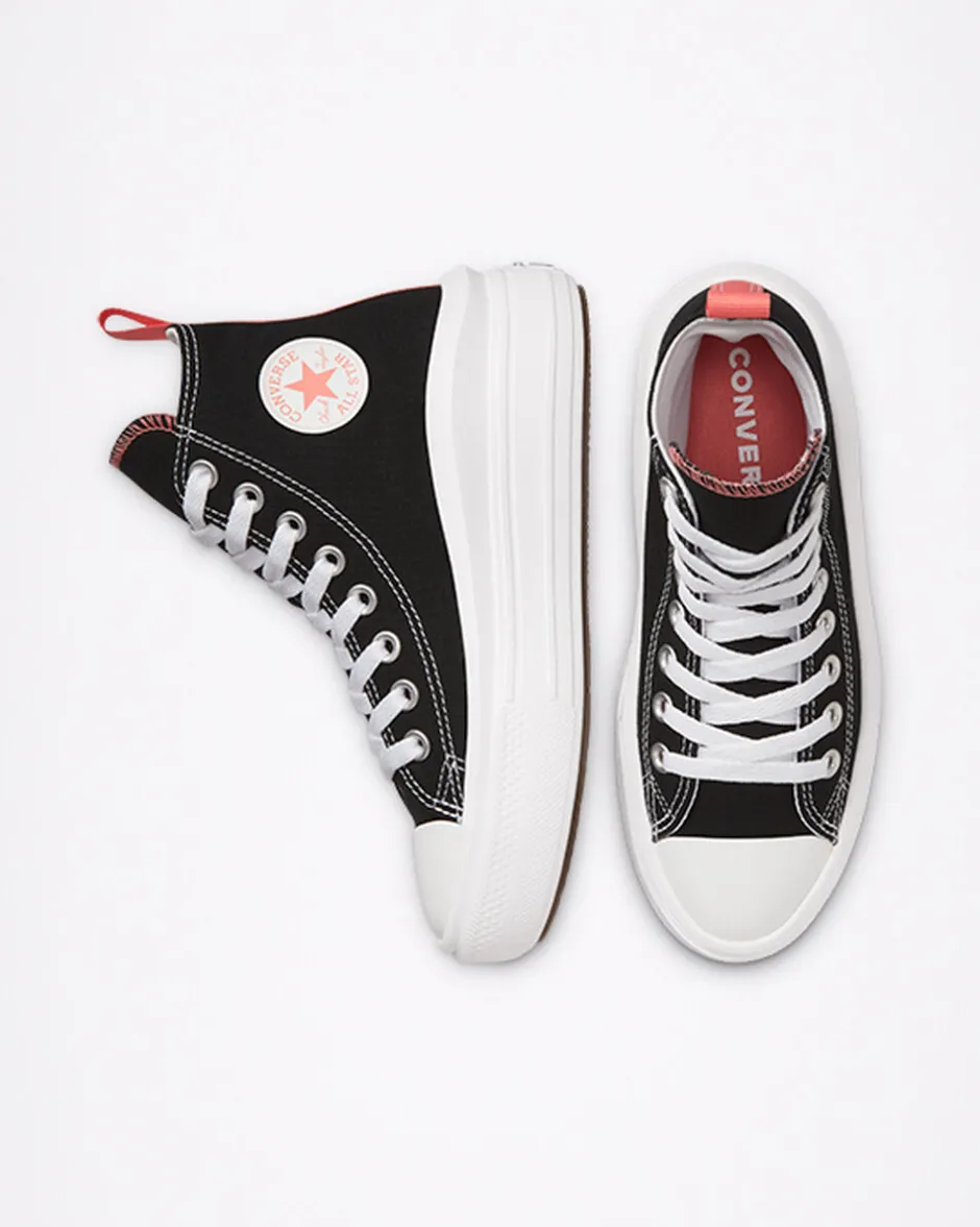 Converse Ragazzi (Età 8-12 Anni)|Ragazza<Chuck Taylor All Star Move Platform Nero/Sale rosa/Bianco