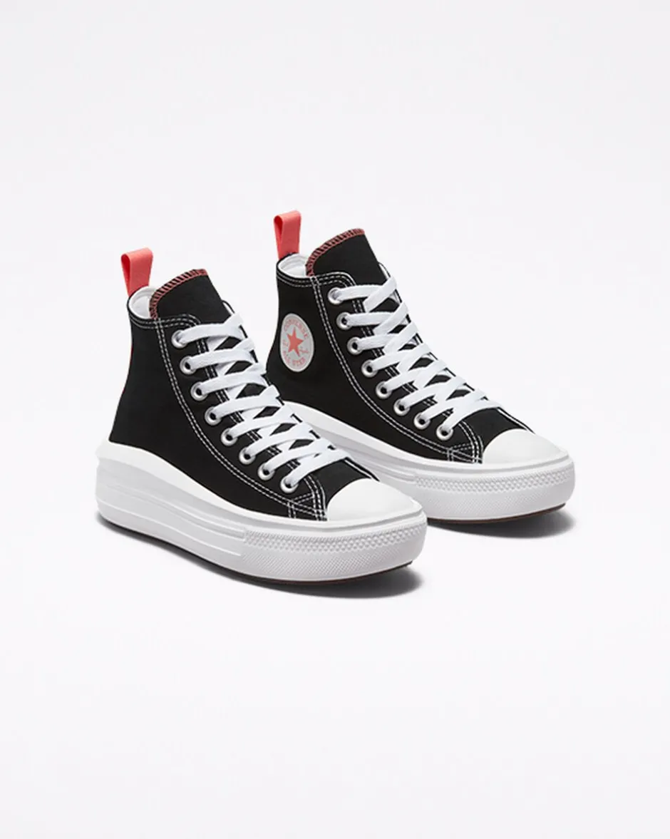 Converse Ragazzi (Età 8-12 Anni)|Ragazza<Chuck Taylor All Star Move Platform Nero/Sale rosa/Bianco