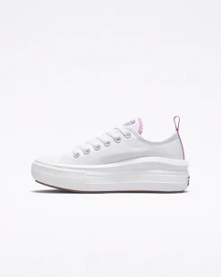 Converse Ragazzi (Età 8-12 Anni)|Ragazza<Chuck Taylor All Star Move Platform Canvas Bianco/Pixel Purple/Bianco