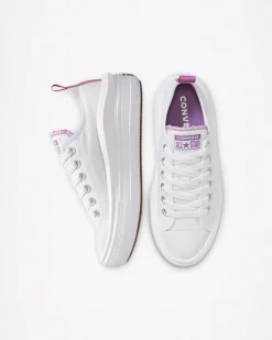 Converse Ragazzi (Età 8-12 Anni)|Ragazza<Chuck Taylor All Star Move Platform Canvas Bianco/Pixel Purple/Bianco