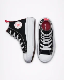 Converse Bambini (Età 4-8 Anni)|Ragazzi (Età 8-12 Anni)<Chuck Taylor All Star Move Platform Nero/Sale rosa/Bianco