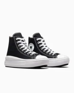 Converse Modelli Alti|Modelli Con Platform<Chuck Taylor All Star Move Nero/Avorio naturale/Bianco