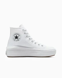 Converse Modelli Alti|Modelli Con Platform<Chuck Taylor All Star Move Bianco/Avorio naturale/Nero