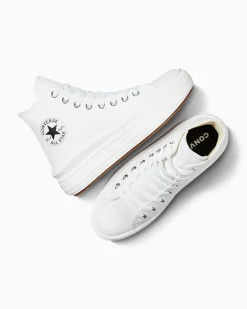 Converse Modelli Alti|Modelli Con Platform<Chuck Taylor All Star Move Bianco/Avorio naturale/Nero