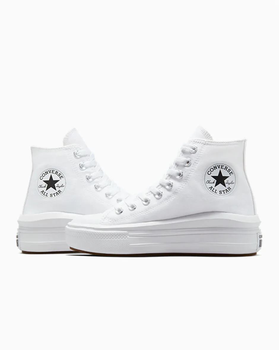 Converse Modelli Alti|Modelli Con Platform<Chuck Taylor All Star Move Bianco/Avorio naturale/Nero