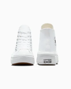 Converse Modelli Alti|Modelli Con Platform<Chuck Taylor All Star Move Bianco/Avorio naturale/Nero