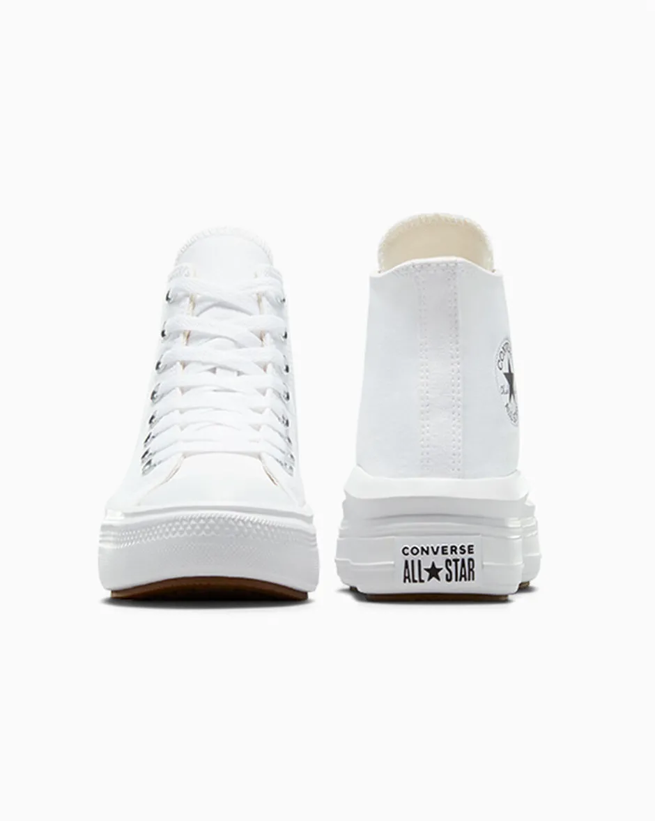 Converse Modelli Alti|Modelli Con Platform<Chuck Taylor All Star Move Bianco/Avorio naturale/Nero