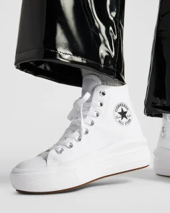 Converse Modelli Alti|Modelli Con Platform<Chuck Taylor All Star Move Bianco/Avorio naturale/Nero