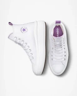 Converse Ragazzi (Età 8-12 Anni)|Ragazza<Chuck Taylor All Star Move Platform White/Pixel Purple/White